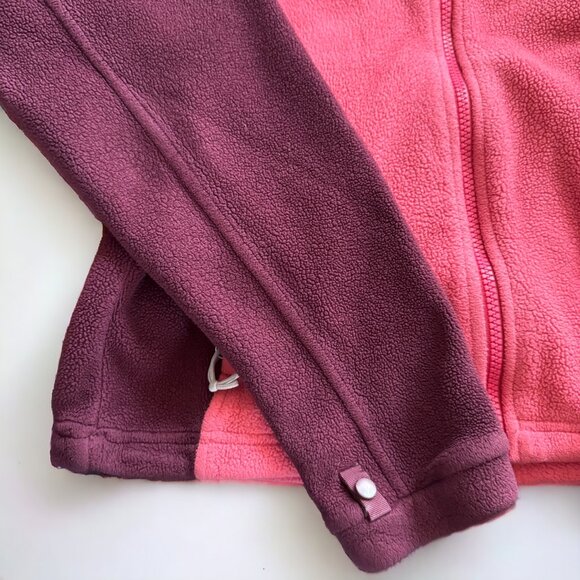 The North Face Pink and Red Full Zip Fleece Pullover Sweater - Picture 6 of 9